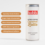 Nitro Iced Coffee Cans - Caramel Latte - 12 x 250ml