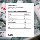 Nitro Iced Coffee Cans - Black Coffee - 12 x 250ml